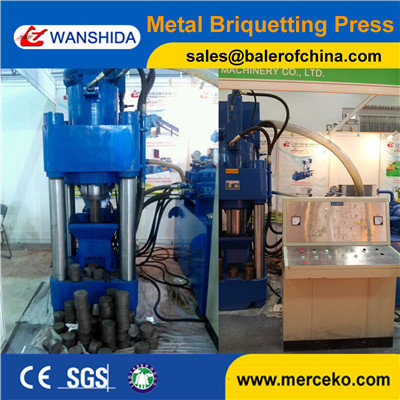China Y83-5000 steel and aluminum chips Briquetting machine to press chips into Cylindrical block with high efficiency supplier