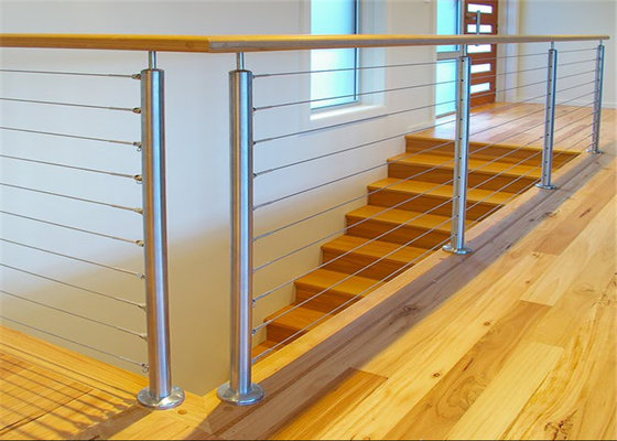 China Stainless steel wire railing cable railing for stair handrail balcony balustrade supplier