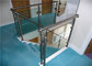 Round post stainless steel balcony glass railing design with reasonable price supplier