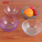 Creative gifts colorful beads 4 pcs food containers glass bowl set