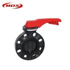 2 inch pvc plastic spring loaded butterfly ball valve