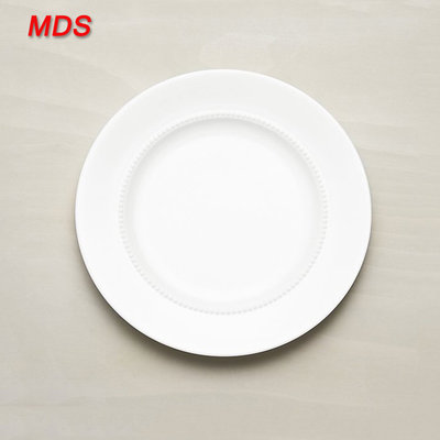 Superior quality and design wholesale ceramic white pearl dinner plate