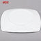Tableware bright white square porcelain coupe plate for dishes
