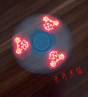 Anti Anxiety Desk Toy four pattern LED Flash message hand fidget spinner
