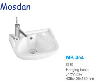 Integrated bathroom sink and wall hung basin importers MB-454