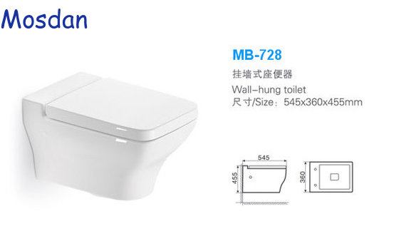 High Quality Back Mount Toilet Modern Design MB-728