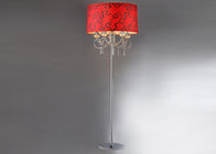 China Red PVC Covering Wedding Contemporary Floor Lamps For Living Room distributor