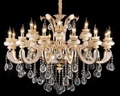 China Indoor Luxury Crystal Chandeliers / Crystal Ceiling Lights For Housing Estates distributor