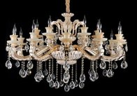 China Graceful 18 Light Crystal Chandelier For Coffee Shops / Dining Room Chandeliers distributor