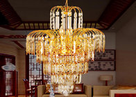Gold Tree Honeysuckle Luxury Crystal Chandelier Lamp D420*H560* Chain L 350mm for sale