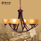 China Shabby Chic Chandeliers / Wrought Iron Ceiling Lights for Living Room distributor
