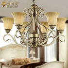 China 6 Light Large Modern Metal Chandelier , Retro and Traditional Custom Chandeliers distributor