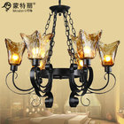 China Elegant Modern Wrought Iron Ceiling Lights , Home / Hotel Vintage Pendant Light distributor