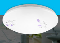 China Pure White Acrylic Ceiling Lights / Ceiling Mounted Light With Purple Arabesquitic Pattern distributor