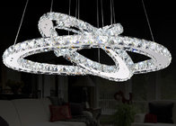 China 58W  3 Circles Contemporary Pendant Lighting 58w Led K9 Crystal For Bars distributor
