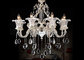 Luxurious 8 Light Modern Chandelier Lighting / Pearl Silver Zinc Italian Chandeliers supplier
