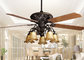 cheap Retro Ceiling Fan Light Fixtures , Home Decorative Rustic Ceiling Fans With Lights