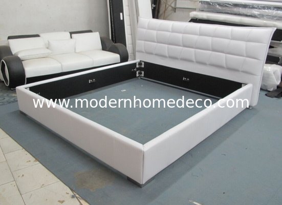 LUXURY Italian Designer PU Leather Bed Frame in King Queen Sizes made in MDF frame
