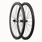 40C carbon road bike wheels 25mm wide for tubeless compatible 3K weave for Road racing bike