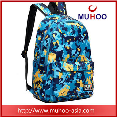 Wholesale waterproof camou sports luggage backpacks school bag for Junior