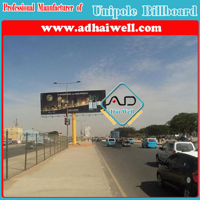 China Hight Quality Outdoor Advertising Unipole Billboard Display 18m x6m in Africa supplier