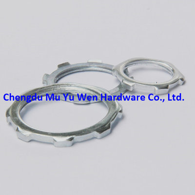 Good quality ISO metric thread zinc plated steel lock nuts in China