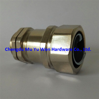 Factory supplys PG 13.5 and PG 16 brass cable gland fittings for flexible metal conduit pipe