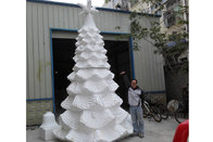 customize size fiberglass green large christmas tree  as decoration statue in garden /shop mall/ supermarket