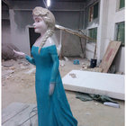 frozen character princess cartoon  statue life size fiberglass  as decoration in park