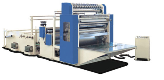 China Interfold V Folded Facial Tissue Paper Folding Machine , CE Certificated supplier