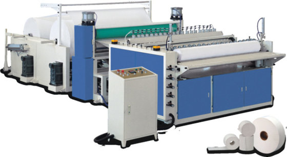China Embossed Jumbo Roll Slitting Machine To Fold Paper Towel / Toilet Tissue supplier