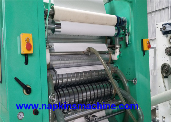 China Six Fold Paper Towel Making Machine Point To Nest Color Glue Lamination supplier