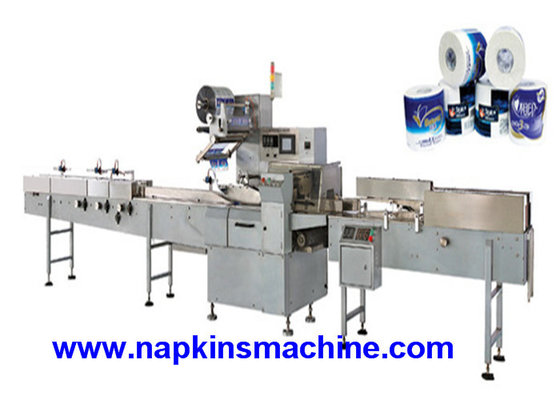 China Automatic Single Toilet Roll Packing Machine For Plastic Soft Bag Wrapping supplier