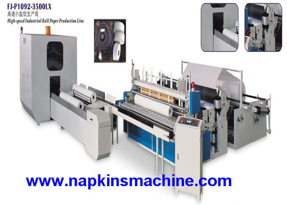 China Single Roll Toilet Paper Roll Making Machine Production Line 380V 50Hz , 3 PH supplier