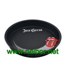Bar use or beer promotional use large round metal tin serving tray with custom Logo and graphic