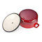 Enamel round cast iron casserole 25cm supplier