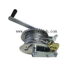 China 1000lbs Quality Small Hand Winch With Cable For Sale, Portable Hand Winch supplier