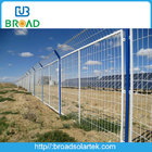 Solar power station wire fence with flange and plug bolt
