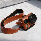 Camera Leather Case Bag Holder With Lanyard Neck Strap + 37mm Filter UV Lens + Adapter Lens Cap For GoPro Hero 4 3