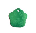 animal id identify anti-lost dog tag footprint shape keychain embossed debossed logo metal tag mecklace pedant