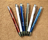 aluminum barrel business ball pen promotional  advertising good quality metal ball pen  3 lines metal pen