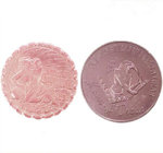aluminium tag aluminium oxide metal tag scratch coin souvenir coin emboss deboss logo casting keychain