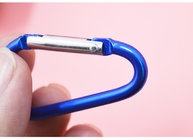 D shape hook keychain climbing carabiner 5# 4.7cm aluminium climbing hook traveling outsports keychain