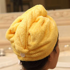 Women Bathroom Quick-drying Microfiber Bath Towel Hair Dry Cap 25x60cm