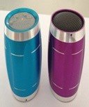 Mini-Speaker, MP3 and FM support, Polymer Lithium battery embedded, Audio Line input, SD card storage