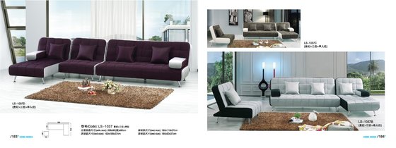 China modern corner fabric sofa bed furniture,#LS-1037 supplier
