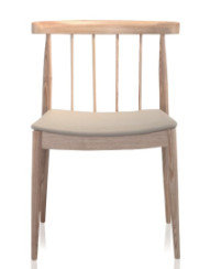 China smile side chair solid wood dining chair furniture supplier