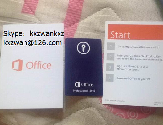 China Microsoft office 2013 Professional PKC with FPP Key 100% Activate Online supplier