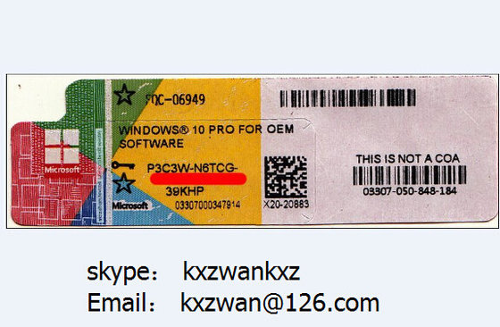 China Wholesale Windows 10 license online active key, brand new oem license sticker supplier