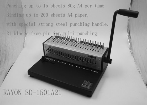 China Electronic Office Binding Machines , A4 File Small Binding Machine supplier